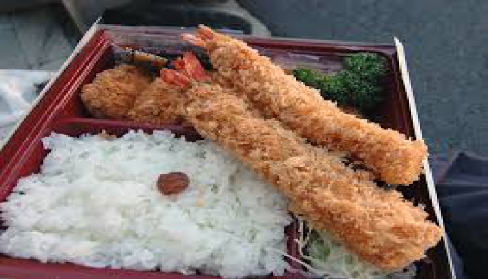 Giant Prawn (Ebi-fry) Bento